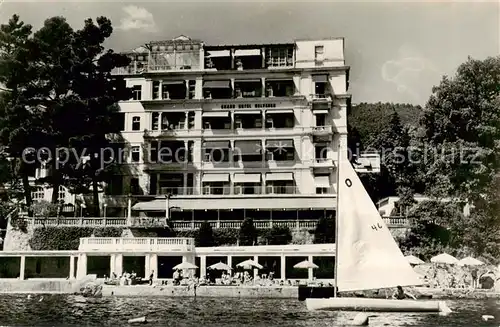 AK / Ansichtskarte 73855080 Opatija_Abbazia Grand Hotel Belveder Segelboot 