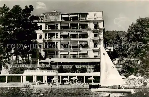 AK / Ansichtskarte  Opatija_Abbazia Grand Hotel Belveder Segelboot 