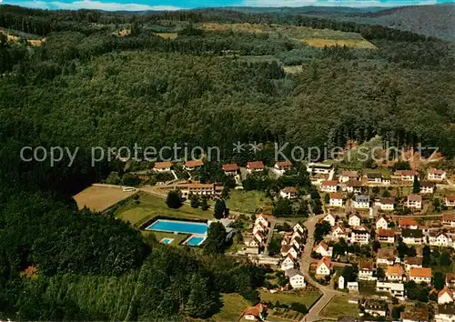 AK / Ansichtskarte  Holzhausen_Huenstein Waldhotel am Schwimmbad Holzhausen_Huenstein