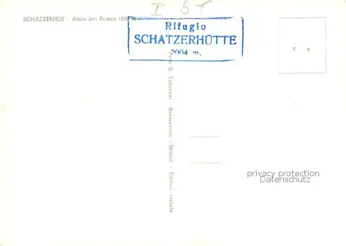 AK / Ansichtskarte  Afers_Brixen_Bressanone_IT Schatzerhof Gaststube Berghuette 