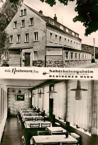 AK / Ansichtskarte  Neuhausen_Erzgebirge Naherholungsheim Deutsches Haus Motorradwerk Zschopau Gastraum Neuhausen Erzgebirge