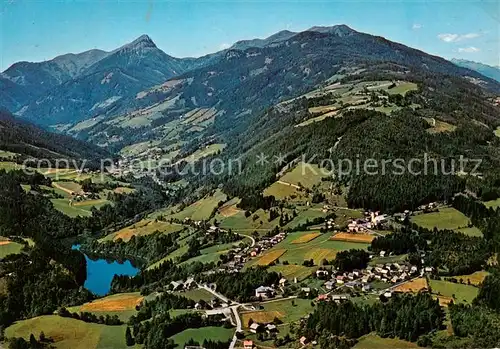 AK / Ansichtskarte  Zlan_Weissensee_Kaernten_AT Fliegeraufnahme mit Staff 