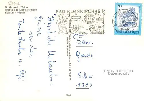 AK / Ansichtskarte 73855167 St_Oswald_Bad_Kleinkirchheim_Kaernten_AT Kirche Panorama Pferdekoppel Sessellift Gasthaus 