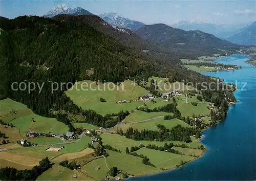 AK / Ansichtskarte  Weissensee_Kaernten_AT Fliegeraufnahme 