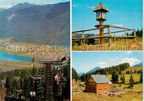 AK / Ansichtskarte  Weissensee_Kaernten_AT Sessellift zur Naggler Drachselkreuz Bildstock 