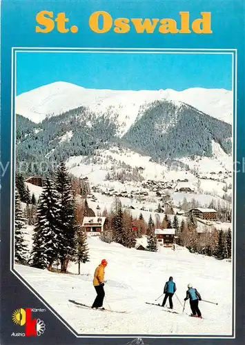 AK / Ansichtskarte 73855187 St_Oswald_Bad_Kleinkirchheim_Kaernten_AT Panorama Skipiste 
