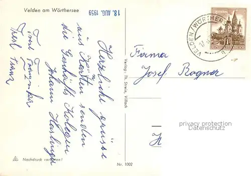 AK / Ansichtskarte  Velden__Woerthersee_AT Schloss Seepartie Bootsanleger 