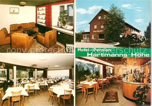 AK / Ansichtskarte 73855246 Reken Hotel Pension Hartmanns-Hoehe Restaurant Reken