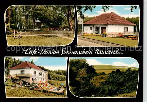 AK / Ansichtskarte 73855298 Bauscheid Café Pension Sonnenschein Landschaftspanorama Bauscheid