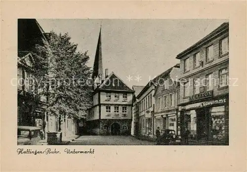 AK / Ansichtskarte  Hattingen__Ruhr Untermarkt