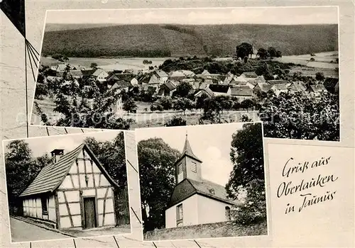 AK / Ansichtskarte  Oberlauken Panorama Altes Fachwerkhaus Kirche Oberlauken