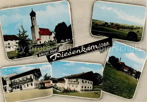 AK / Ansichtskarte  Piesenkam Panorama Kirche Gasthaus Piesenkam