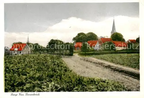 AK / Ansichtskarte  Berge_Osnabrueck Ansicht mit Kirche Berge Osnabrueck