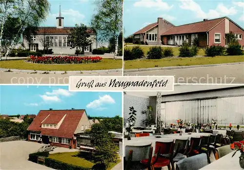 AK / Ansichtskarte 73855350 Neugnadenfeld_Donau Kirche Gastwirtschaft Lebensmittel Rahn 