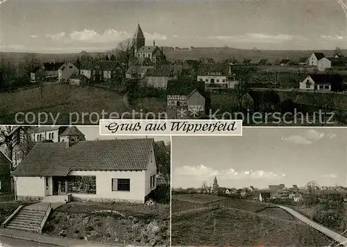 AK / Ansichtskarte  Wipperfeld Ortsansicht mit Kirche Panorama Wipperfeld