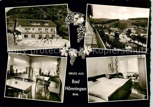 AK / Ansichtskarte 73855367 Bad_Hoenningen Pension Haus Bergfrieden Panorama Bad_Hoenningen