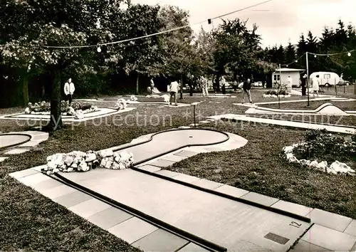 AK / Ansichtskarte  Schoemberg_Zollernalbkreis Gasthof Waldschenke am Stausee Minigolf Schoemberg_Zollernalbkreis