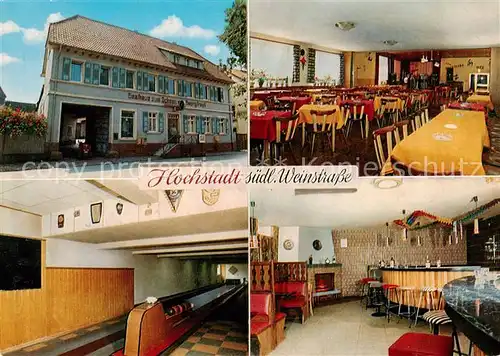 AK / Ansichtskarte 73855383 Hochstadt_Pfalz Gasthaus zum Ochsen Restaurant Kegelbahn Hochstadt_Pfalz