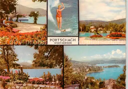 AK / Ansichtskarte  Poertschach_Woerthersee Seepartien Bootsanleger Poertschach Woerthersee