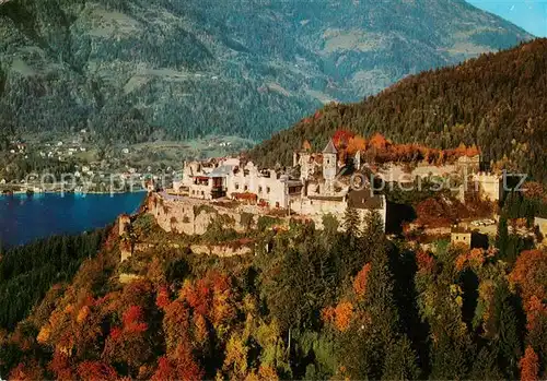 AK / Ansichtskarte  Landskron_Ruine_Ossiachersee_Kaernten_AT Fliegeraufnahme 