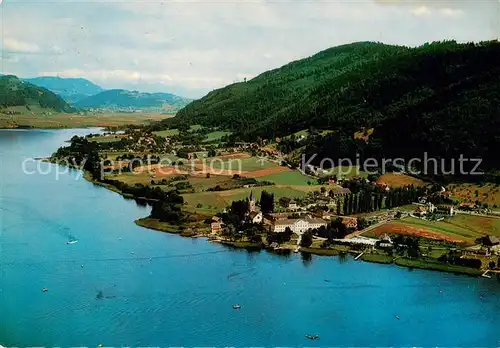 AK / Ansichtskarte 73855432 Ossiach_Ossiachersee Fliegeraufnahme Ossiach Ossiachersee