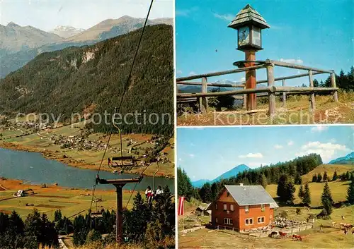 AK / Ansichtskarte  Weissensee_Kaernten_AT Sessellift zur Naggler Alm Drachselkreuz und Almhuette 