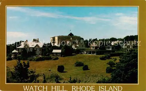 AK / Ansichtskarte 73855482 Watch_Hill_Rhode_Island_USA Summer Houses and Ocean House 