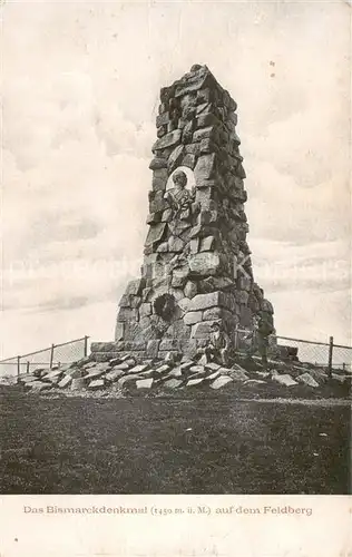 AK / Ansichtskarte 73855487 Feldberg_1450m_Schwarzwald Bismarckturm 