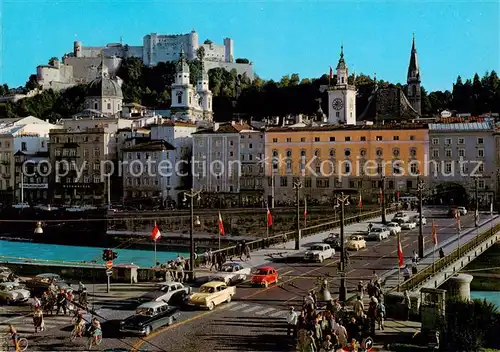 AK / Ansichtskarte  Salzburg__AT Staatsbruecke Schloss 