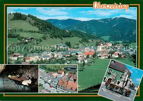 AK / Ansichtskarte  Oberzeiring_Steiermark_AT Panorama Asthmaheilstollen Schaubergwerk Denkmal 