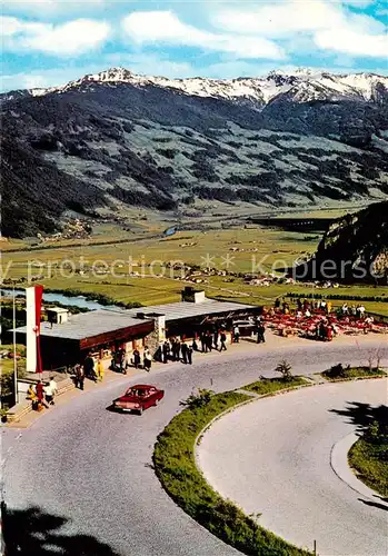 AK / Ansichtskarte 73855523 Kanzelkehre_Tirol Neue Aschenseestrasse Blick gegen Zillertal Alpen Kanzelkehre Tirol