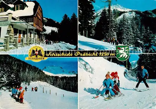 AK / Ansichtskarte  Praebichl_Eisenerz_Steiermark_AT Schischule Kinderschipension Winterlandschaft 