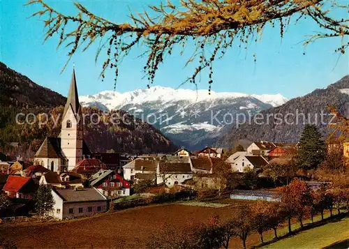 AK / Ansichtskarte  Obervellach_Kaernten_AT Ortsansicht mit Kirche Hohe Tauern 