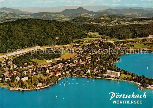 AK / Ansichtskarte  Poertschach_Woerthersee Fliegeraufnahme Poertschach Woerthersee