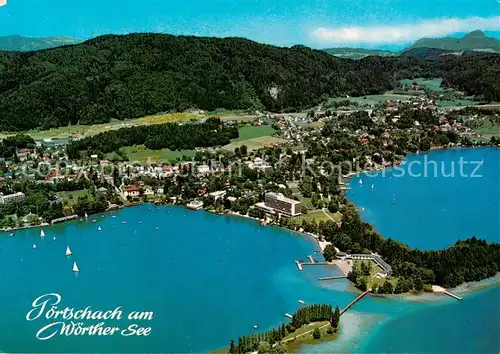 AK / Ansichtskarte  Poertschach_Woerthersee Fliegeraufnahme Poertschach Woerthersee