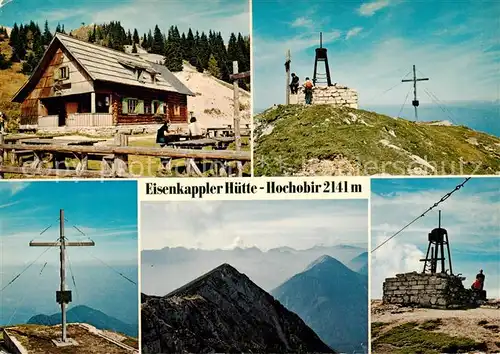 AK / Ansichtskarte  Hochobir_2142m_Kaernten_AT Eisenkappler Huette Gipfelkreuz Panorama 