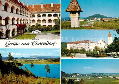 AK / Ansichtskarte  Eberndorf_Kaernten_AT Kloster Bildstock Panorama Seeblick 