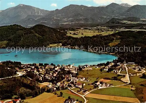 AK / Ansichtskarte  Klopeinersee_Kaernten_AT Fliegeraufnahme mit Seelach 