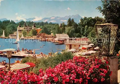 AK / Ansichtskarte  Velden__Woerthersee_AT Panorama mit Mittagskogel 