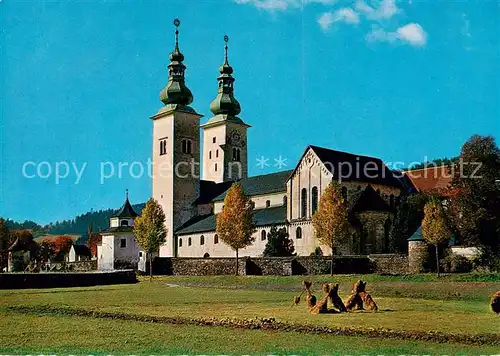 AK / Ansichtskarte 73855679 Gurk_Gurktal_Kaernten_AT Romanischer Dom Salvatorianerkolleg 