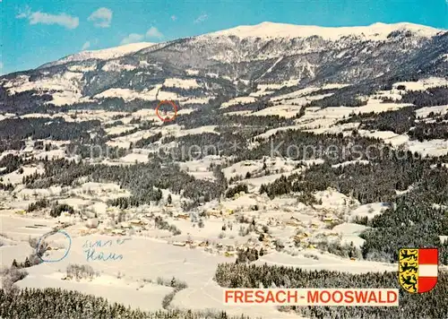AK / Ansichtskarte 73855689 Fresach_Klagenfurt-Villach_Kaernten_AT mit Mooswald Fliegeraufnahme 