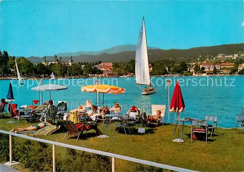 AK / Ansichtskarte 73855694 Velden__Woerthersee_AT Panorama Strandbad 