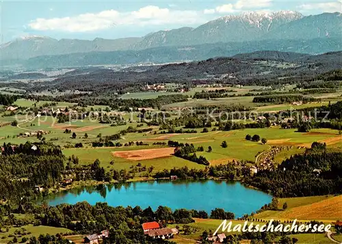 AK / Ansichtskarte  Maltschachersee_Feldkirchen_Kaernten_AT Fliegeraufnahme mit Hochobir 