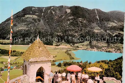 AK / Ansichtskarte  Landskron_Ruine_Ossiachersee_Kaernten_AT Blick von der Terrasse der Burgruine 