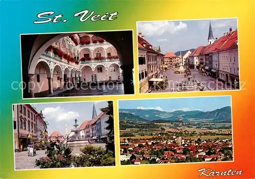 AK / Ansichtskarte  St_Veit_Glan_Kaernten_AT Kloster Stadtplatz Panorama 