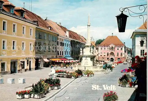 AK / Ansichtskarte  St_Veit_Glan_Kaernten_AT Hauptplatz mit Pestsaeule 