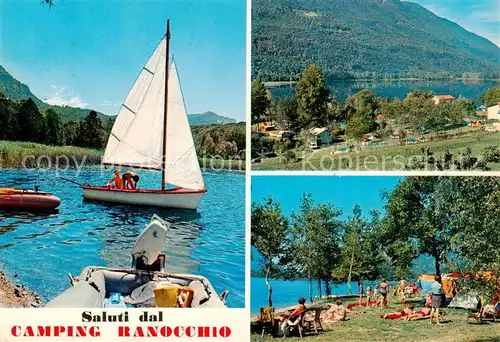 AK / Ansichtskarte 73855739 Piano_Porlezza_Lombardia_IT Camping Ranocchio Segeln Strand Panorama 