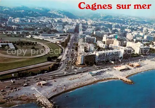 AK / Ansichtskarte  Cagnes-sur-Mer_06 Hippodrome Bd Kennedy Vue aerienne 