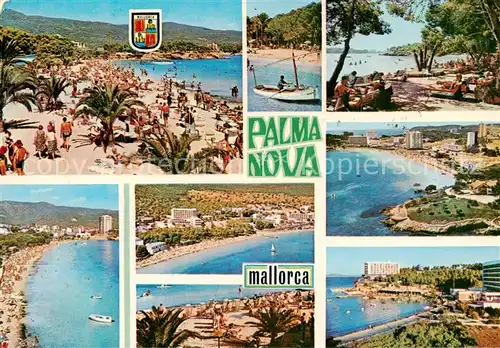 AK / Ansichtskarte 73855756 Palma-Nova_Palma_de_Mallorca_ES Strandpartien Fliegeraufnahme Teilansichten 