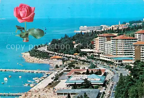 AK / Ansichtskarte  Portoroz_Portorose_Piran_Istrien_Slovenia Fliegeraufnahme 